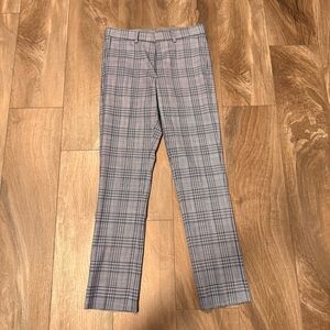 Murano Men's Evan Fit Plaid Ultimate Modern Comfort Pants 28/30 Blue Gray